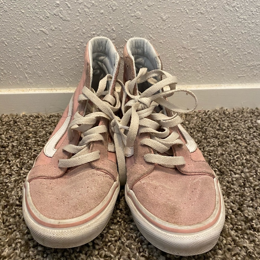 Light pink old skool vans